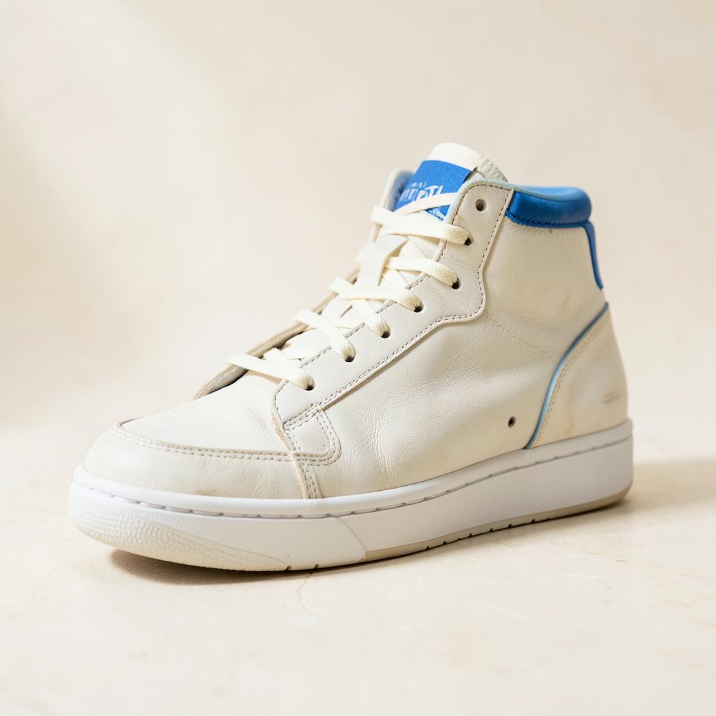 Solehaven Fieldhouse High in Cream / Cobalt